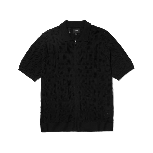 Monogram Jacquard Zip Sweater