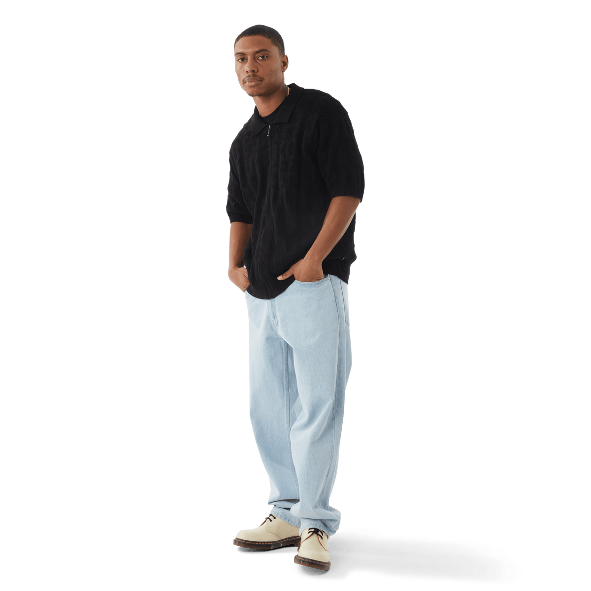 Monogram Jacquard Zip Sweater