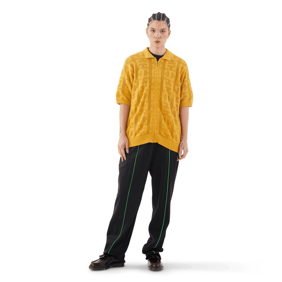 Monogram Jacquard Zip Sweater