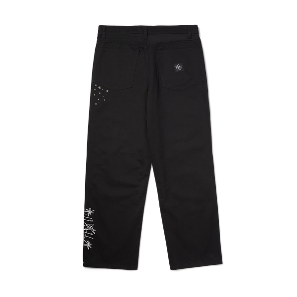 HUF x Smashing Pumpkins Muzzle 5-pocket Pant Black