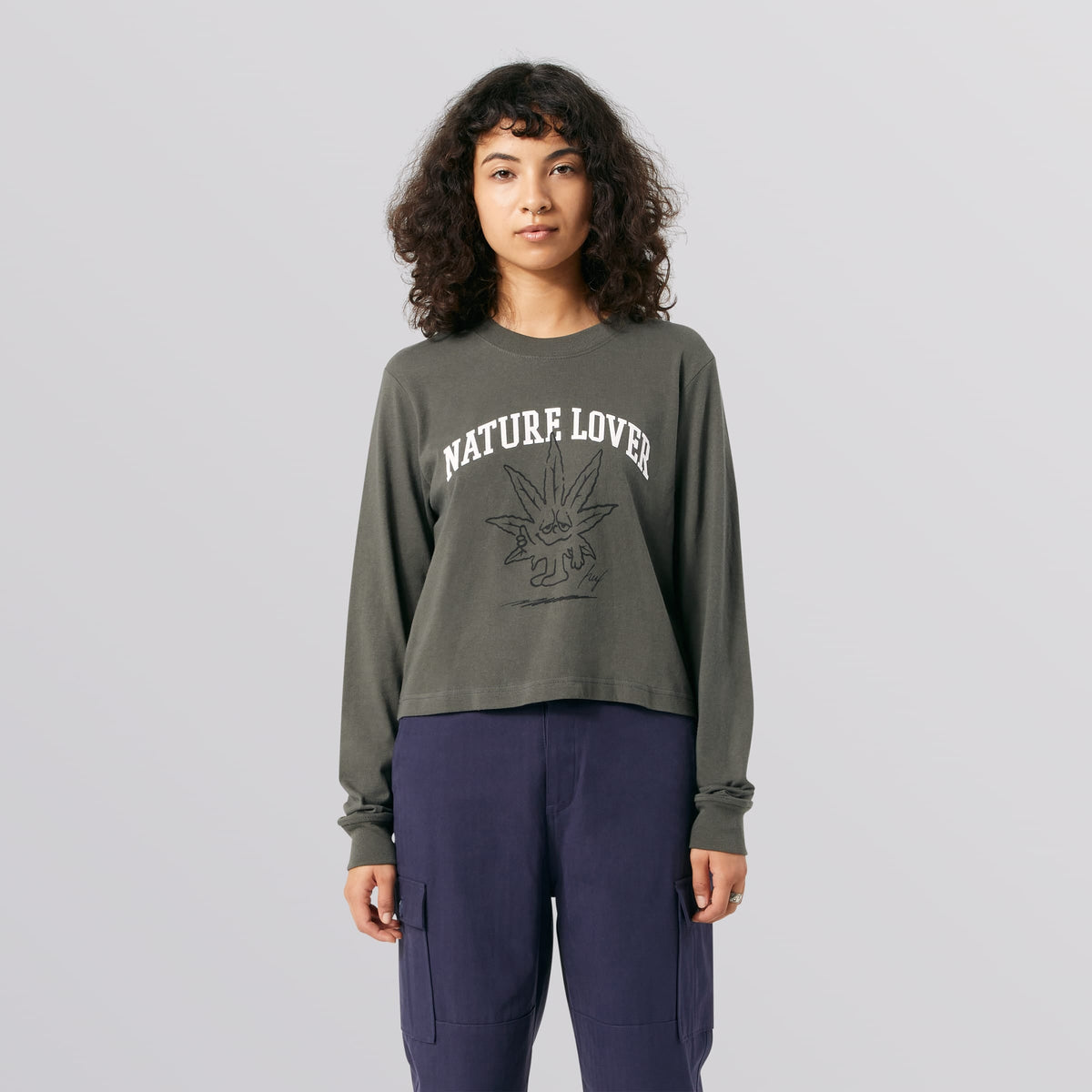 Huf Nature Lover Crop Long Sleeve T-Shirt