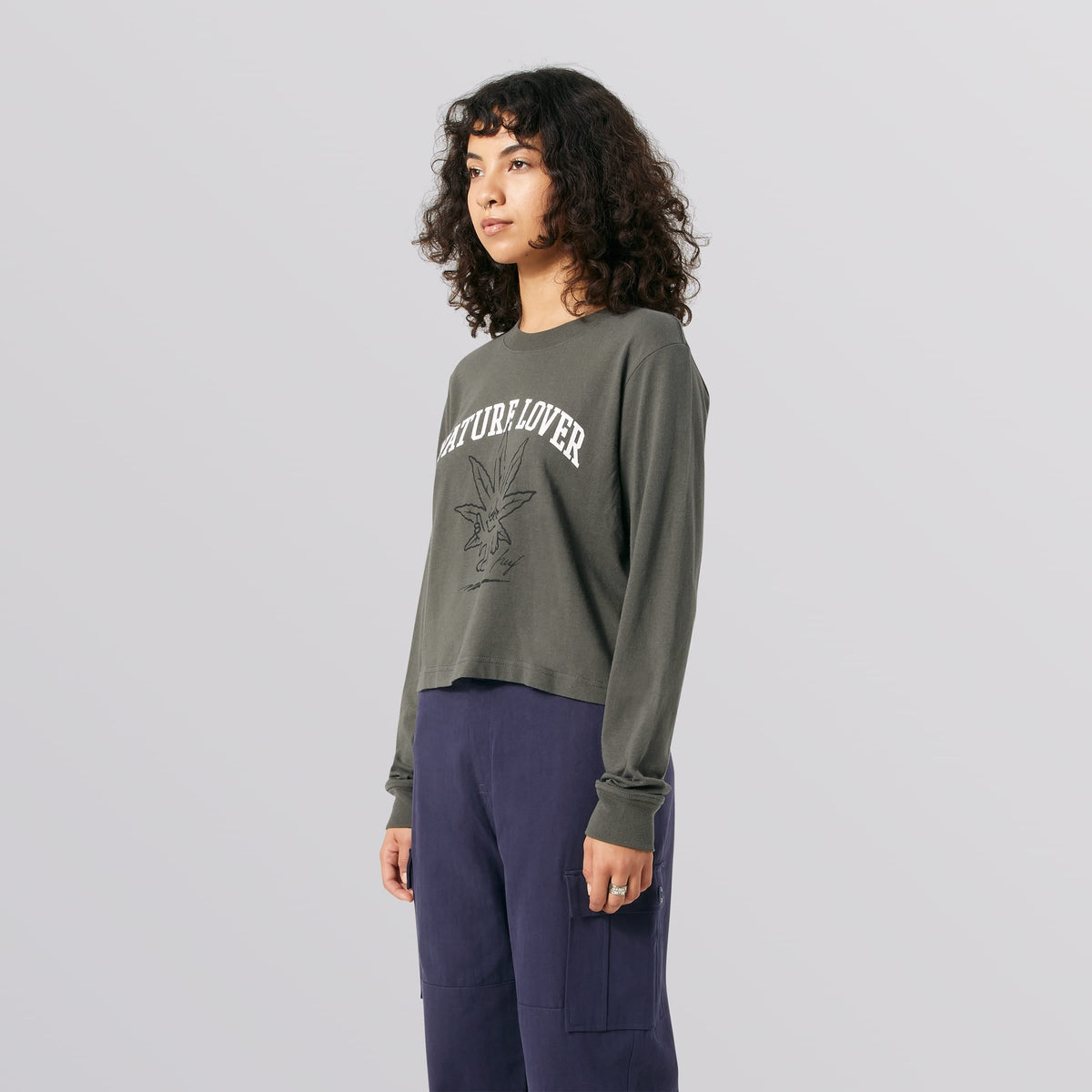 Huf Nature Lover Crop Long Sleeve T-Shirt