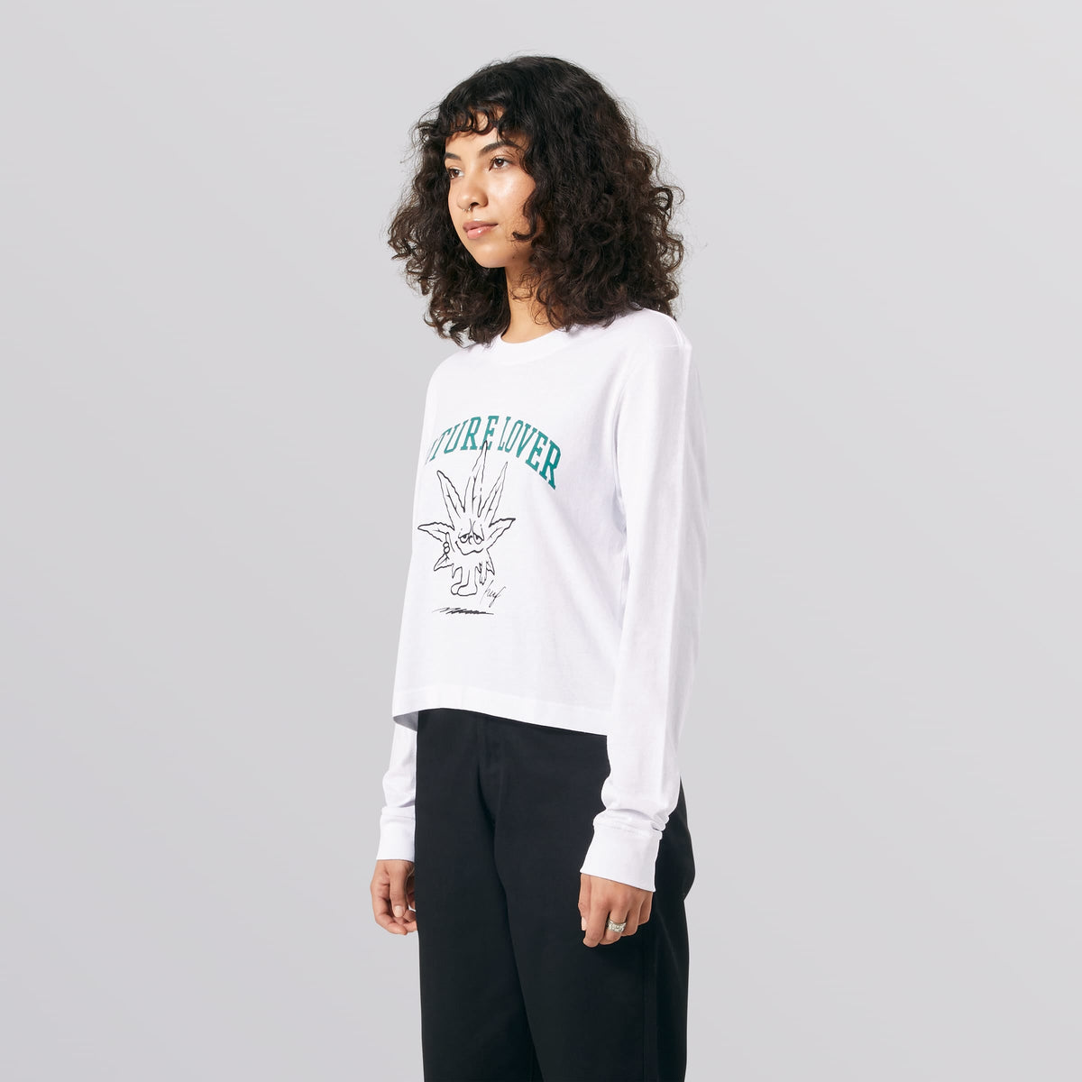 Huf Nature Lover Crop Long Sleeve T-Shirt