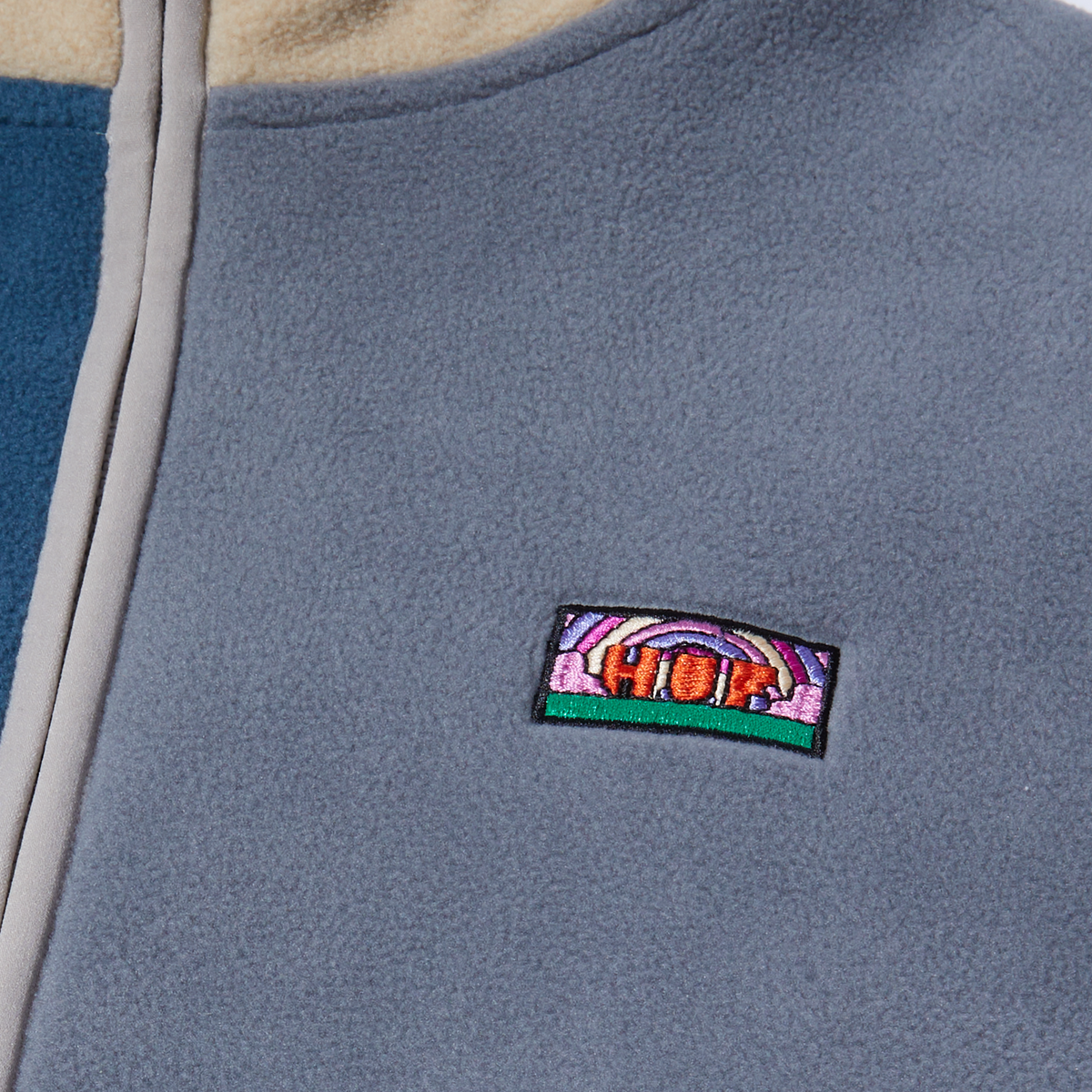Huf New Day Color Block Tech Fleece Clay
