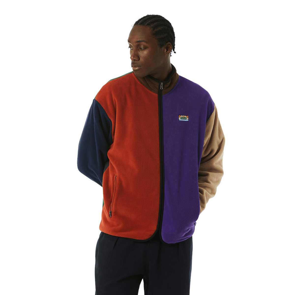 Colour block tech fleece hotsell