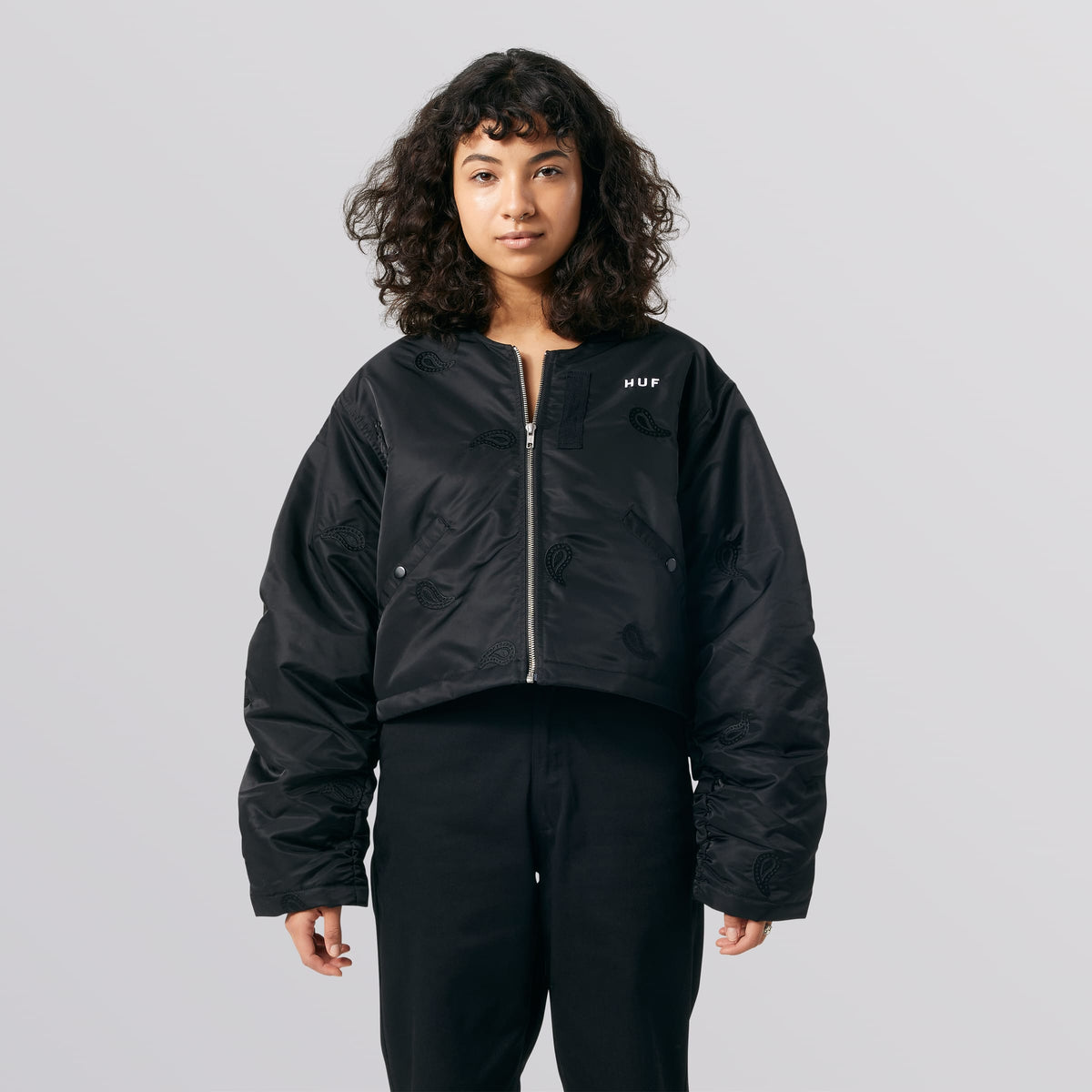 Huf Paisley Satin Bomber Jacket