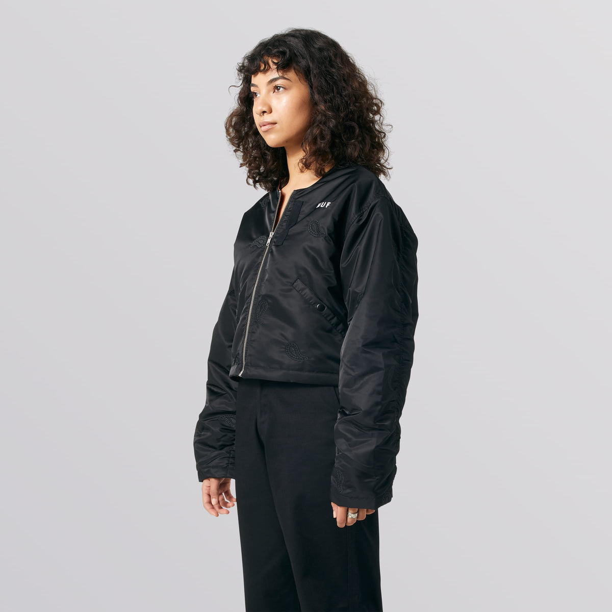 Huf Paisley Satin Bomber Jacket