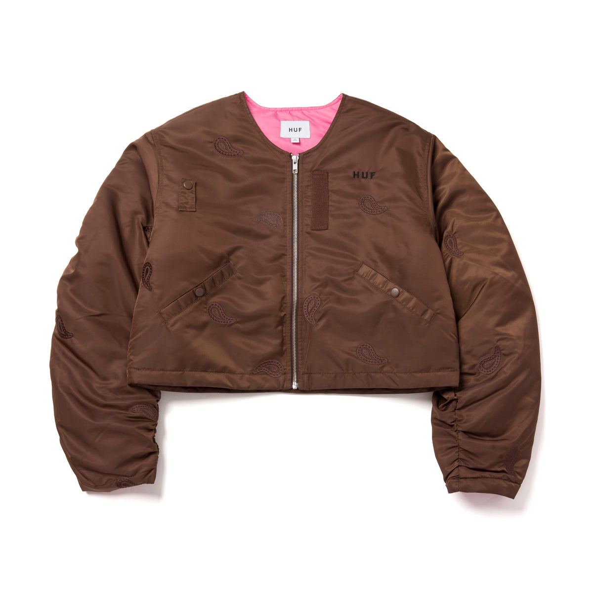 Huf Paisley Satin Bomber Jacket