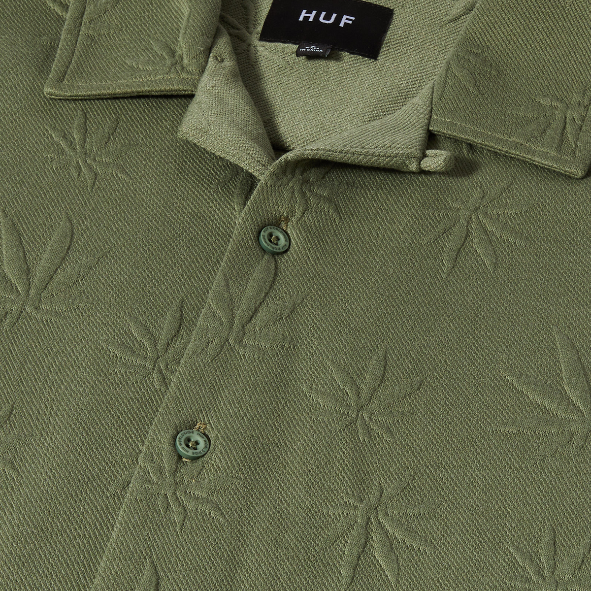 Huf Plantlife Jacquard Shirt Moss