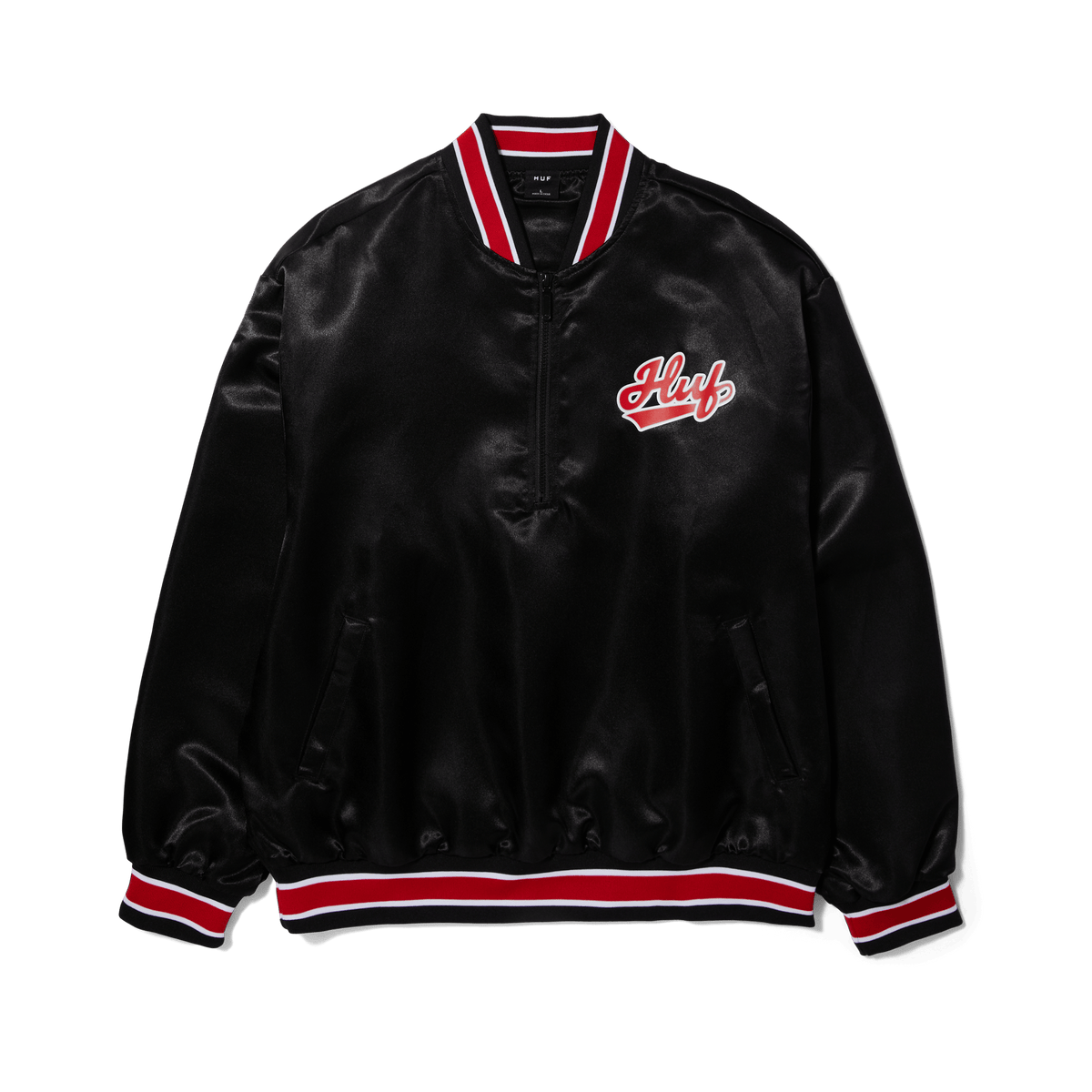 Pop Fly Satin Baseball Jacket