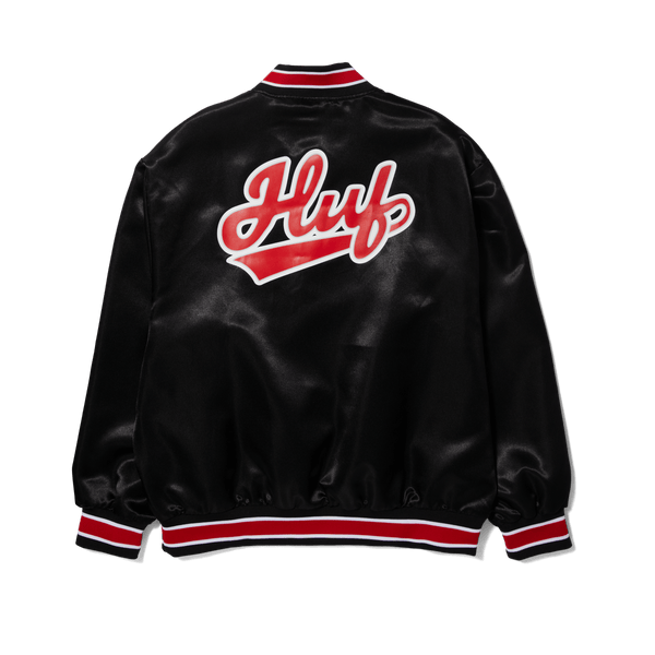 Pop Fly Satin Baseball Jacket