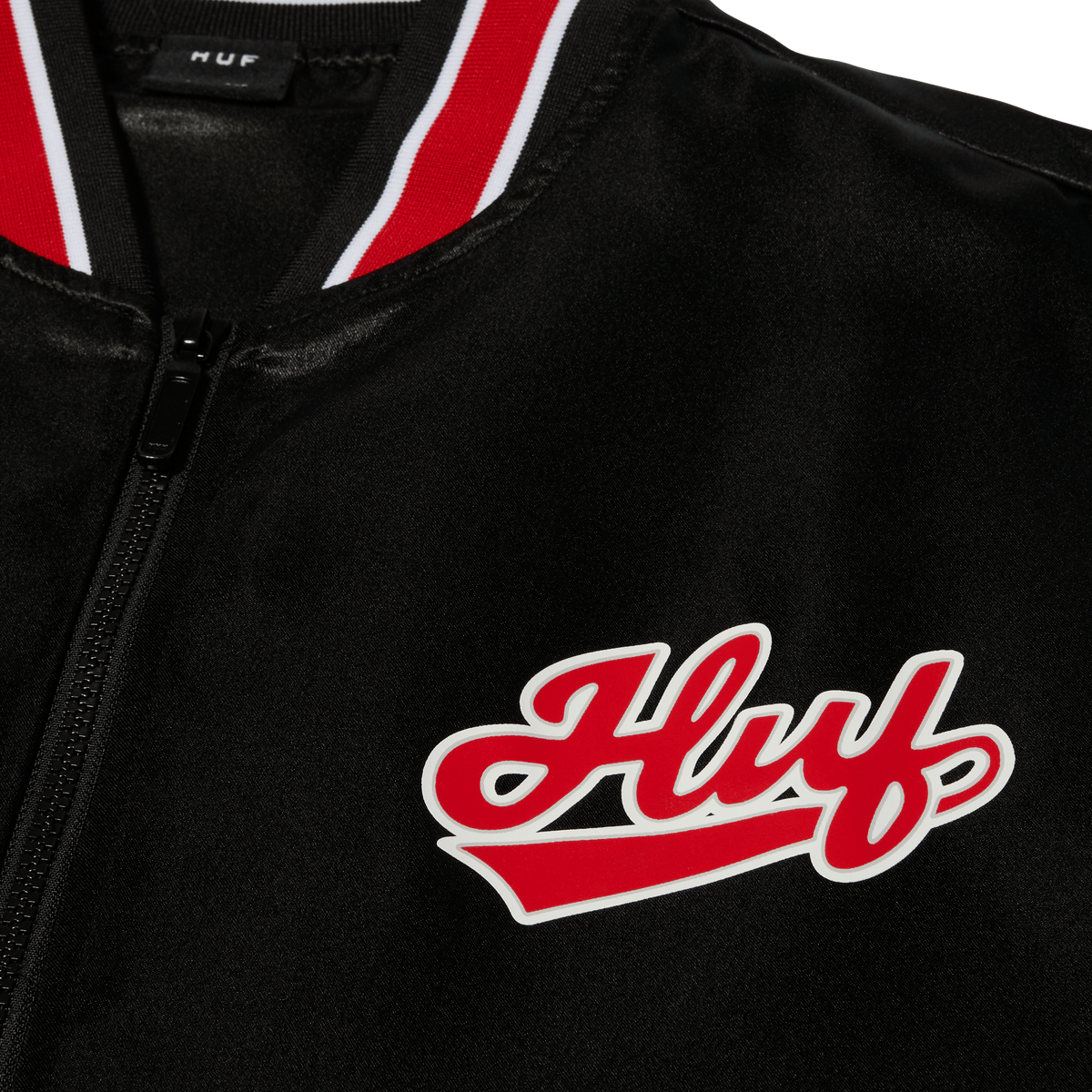Pop Fly Satin Baseball Jacket