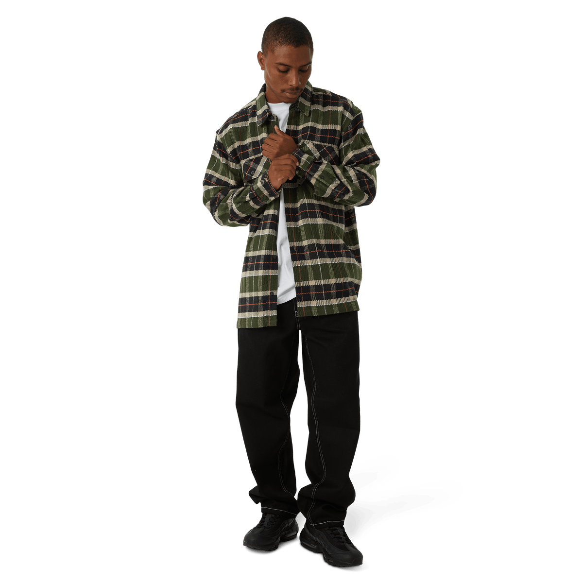 Huf Prescott Flannel Shirt Pine