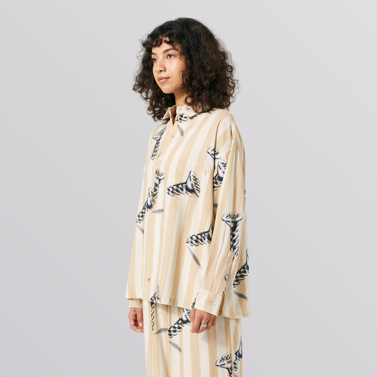 Huf Screw It Woven Long Sleeve Top