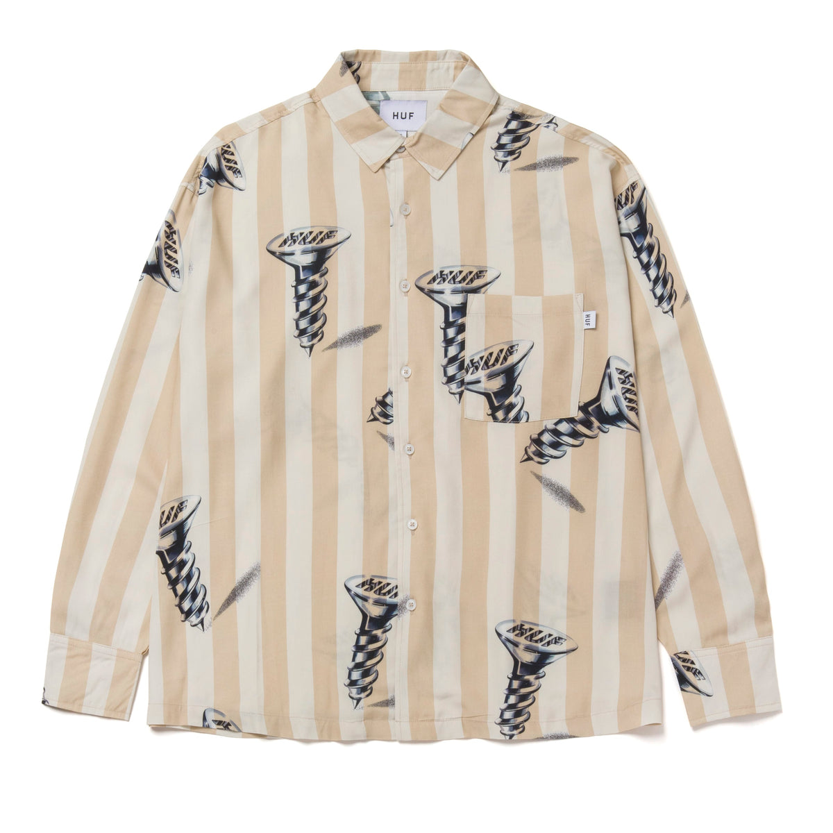 Huf Screw It Woven Long Sleeve Top