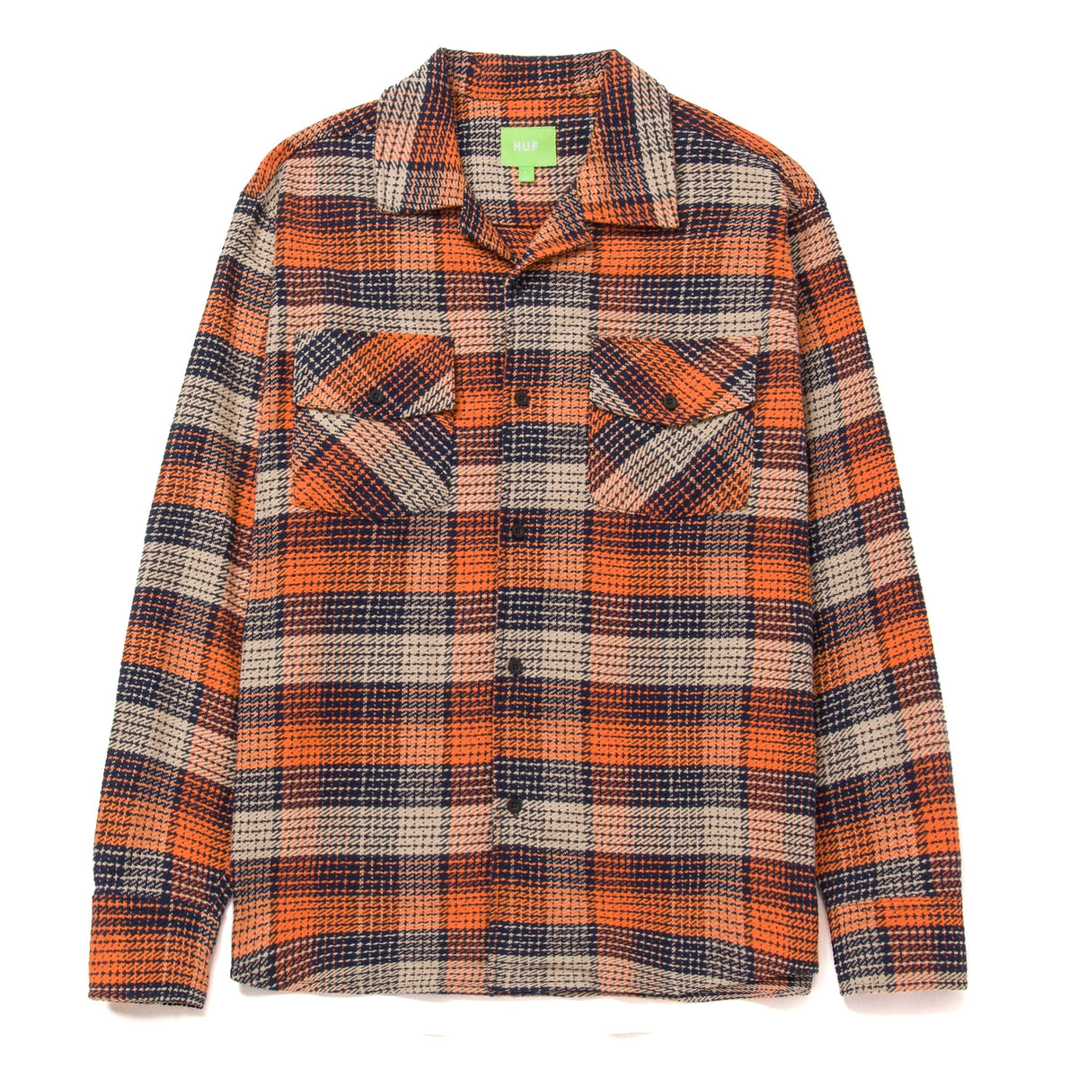 Huf Smash Flannel Overshirt Orange