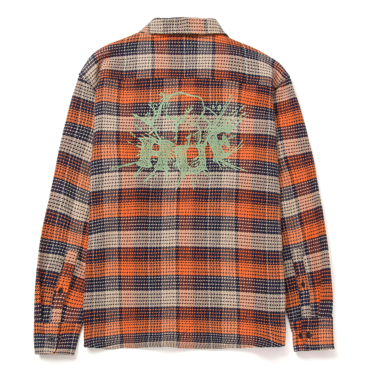 Huf Smash Flannel Overshirt Orange