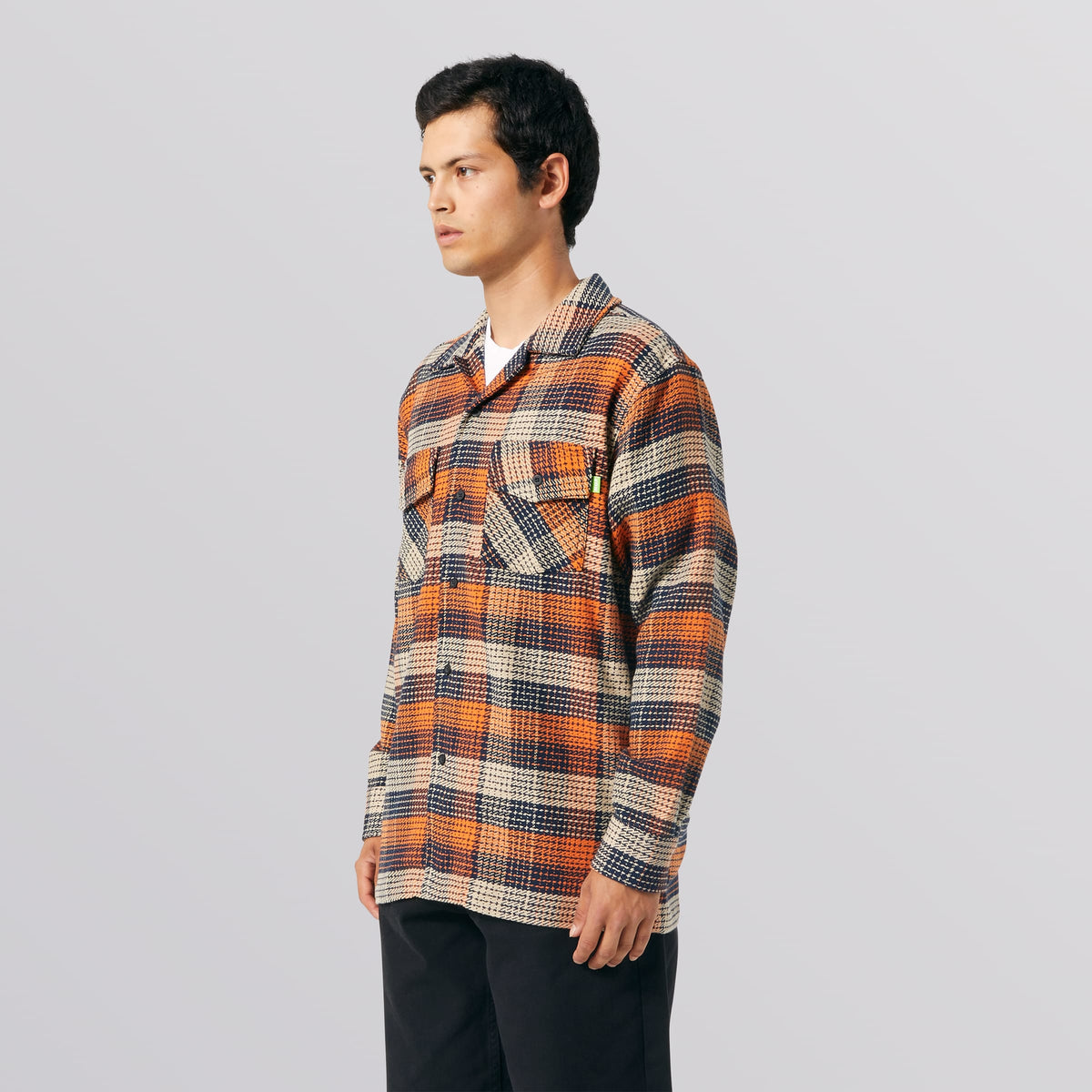 Huf Smash Flannel Overshirt Orange