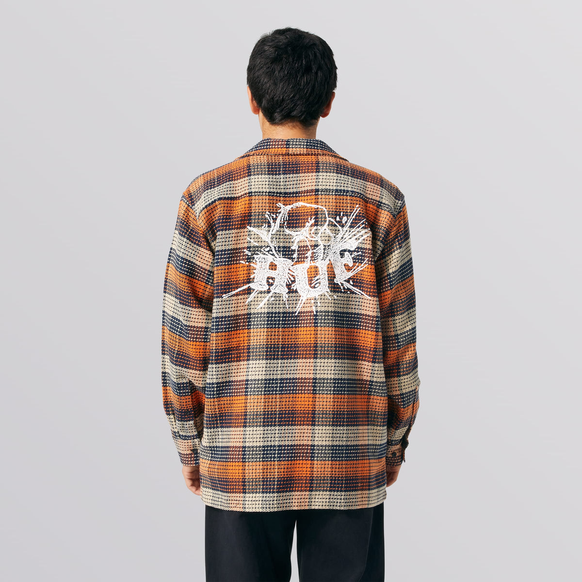 Huf Smash Flannel Overshirt Orange