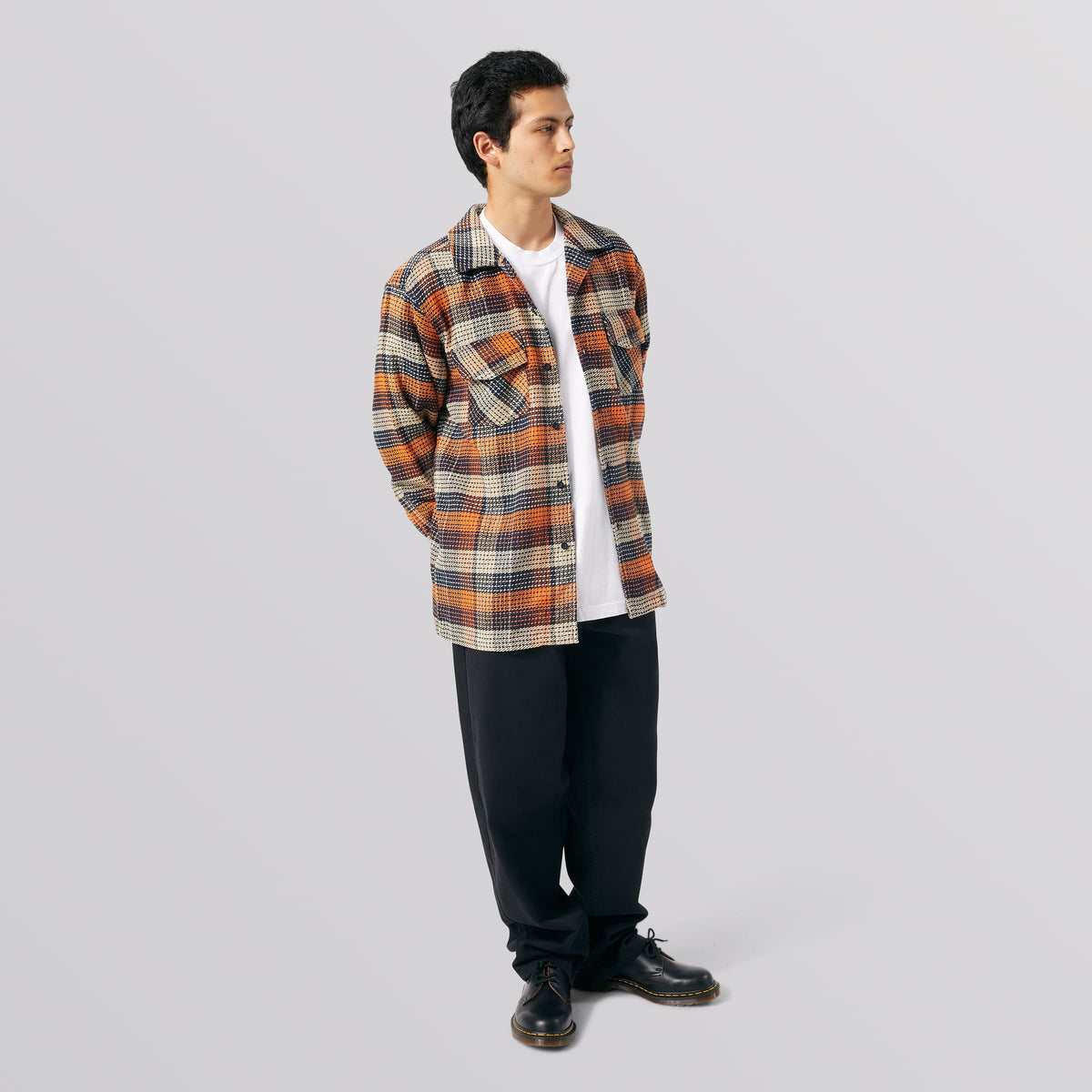 Huf Smash Flannel Overshirt Orange