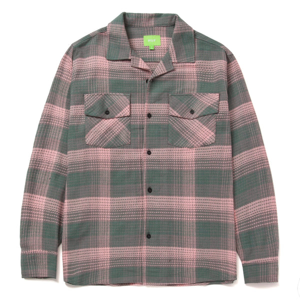  Huf Smash Flannel Overshirt Pink