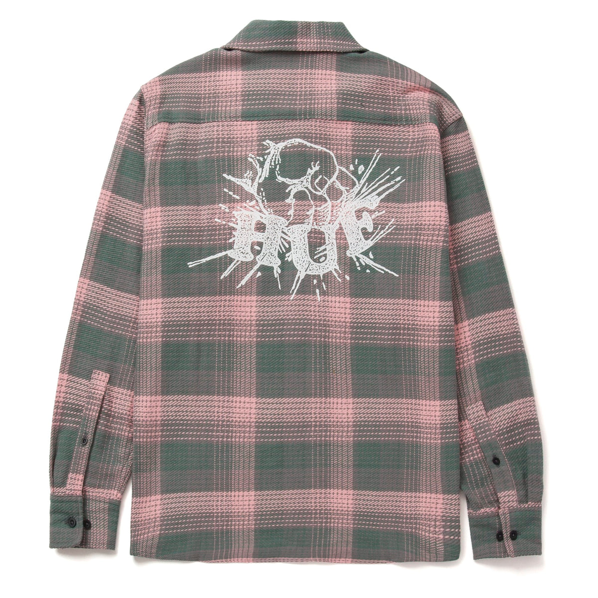  Huf Smash Flannel Overshirt Pink