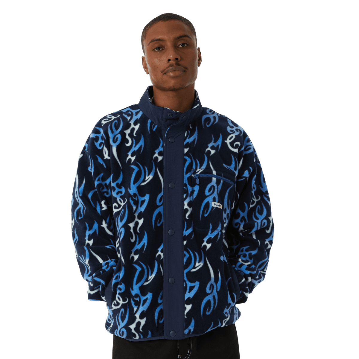 Huf Static Polar Fleece Navy