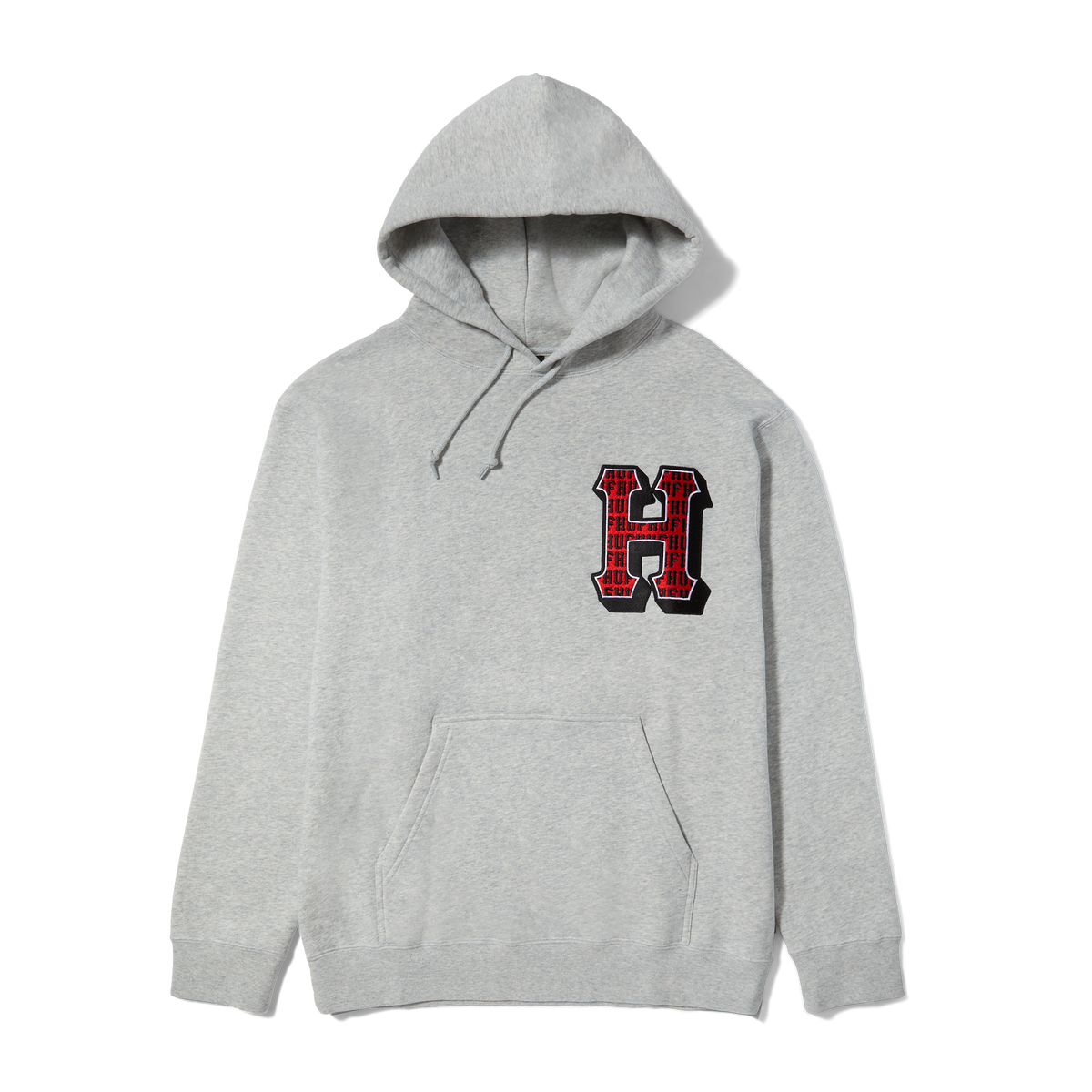 HUF Thicc H Pullover Hoodie Heather Grey