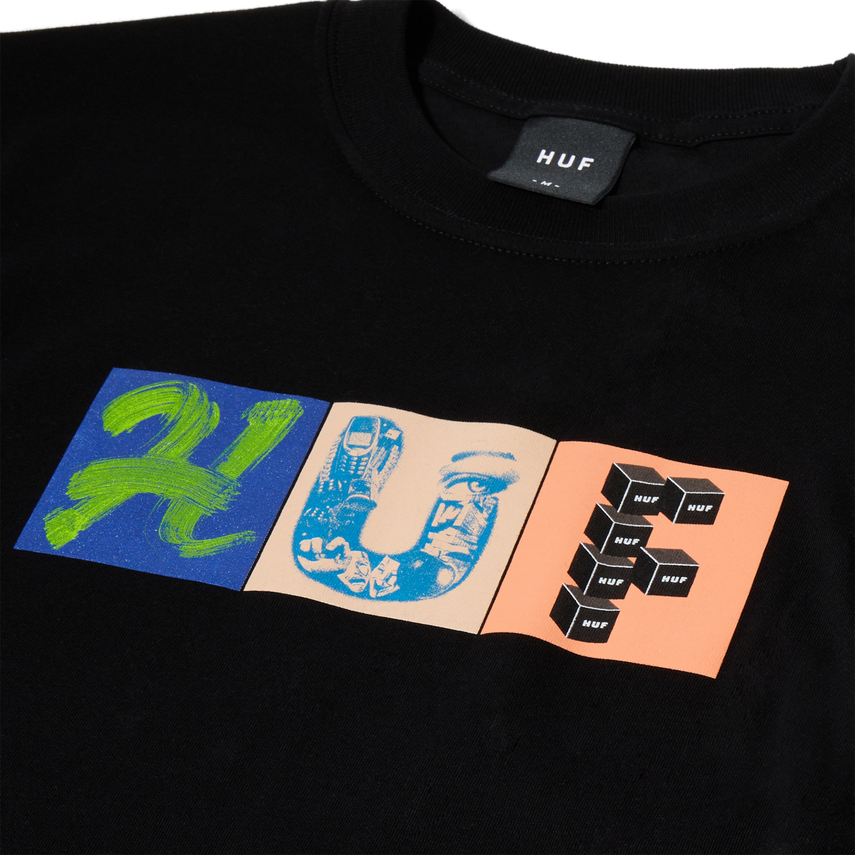 HUF Threemix T-Shirt Black