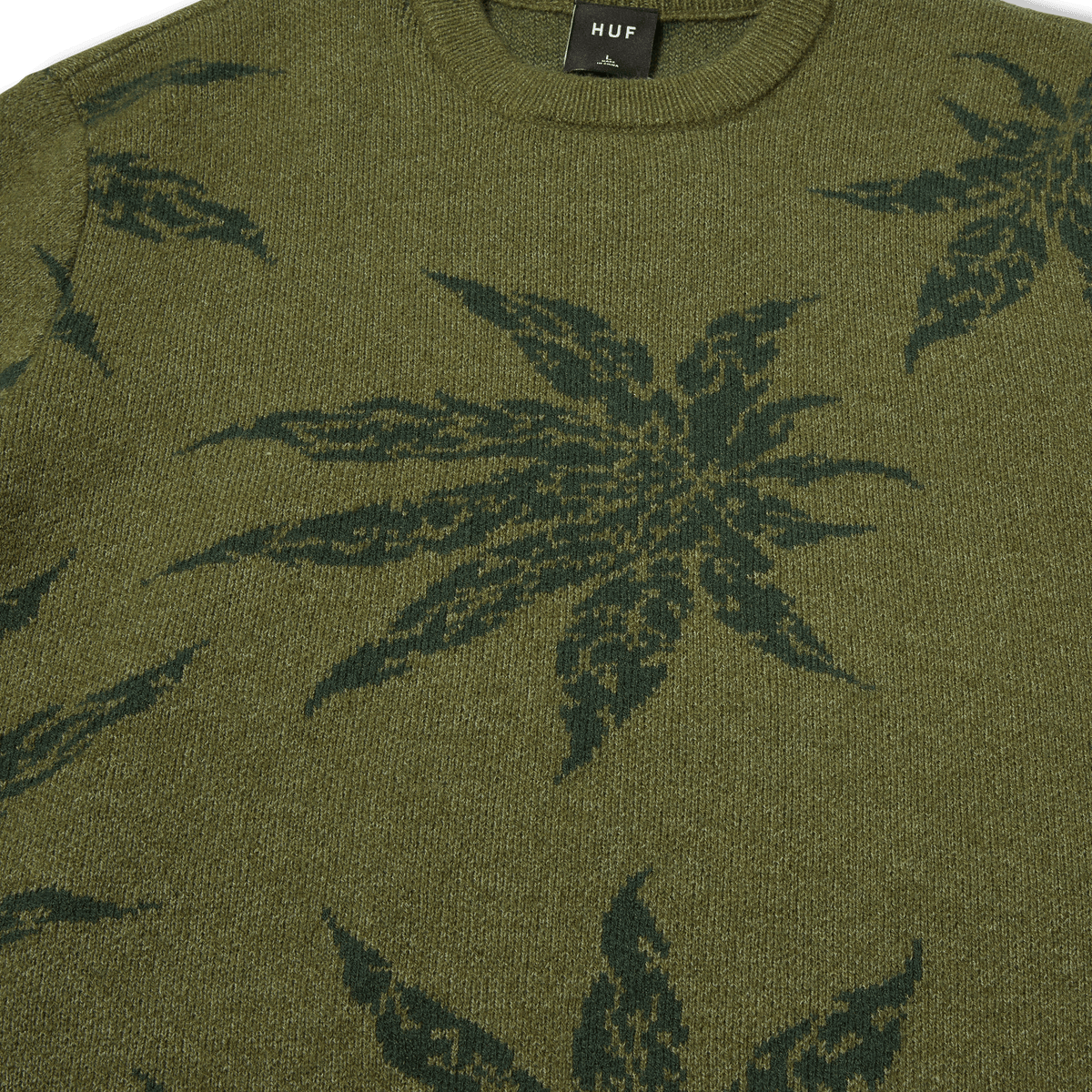 Huf Tribal Crewneck Sweater Avocado