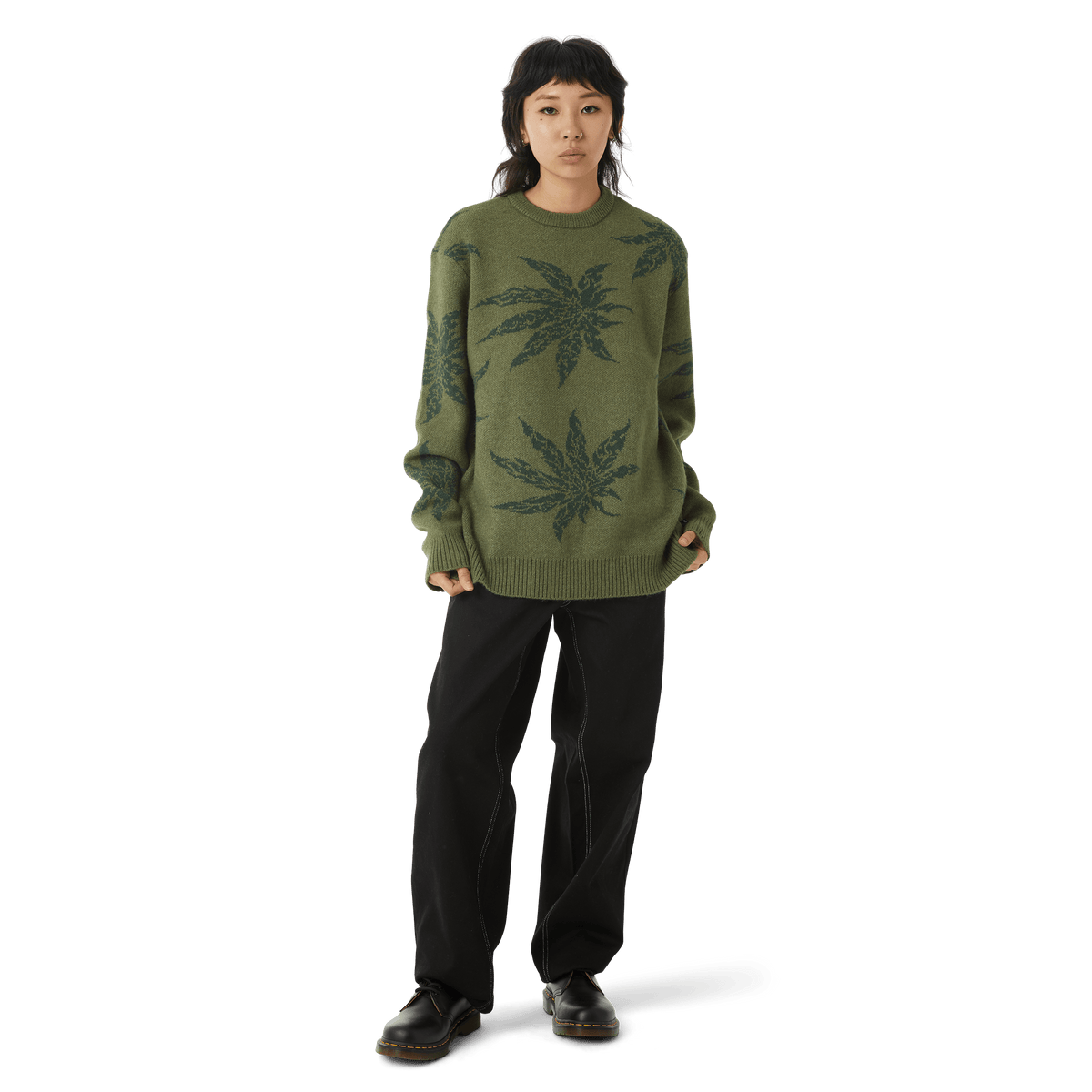 Huf Tribal Crewneck Sweater Avocado