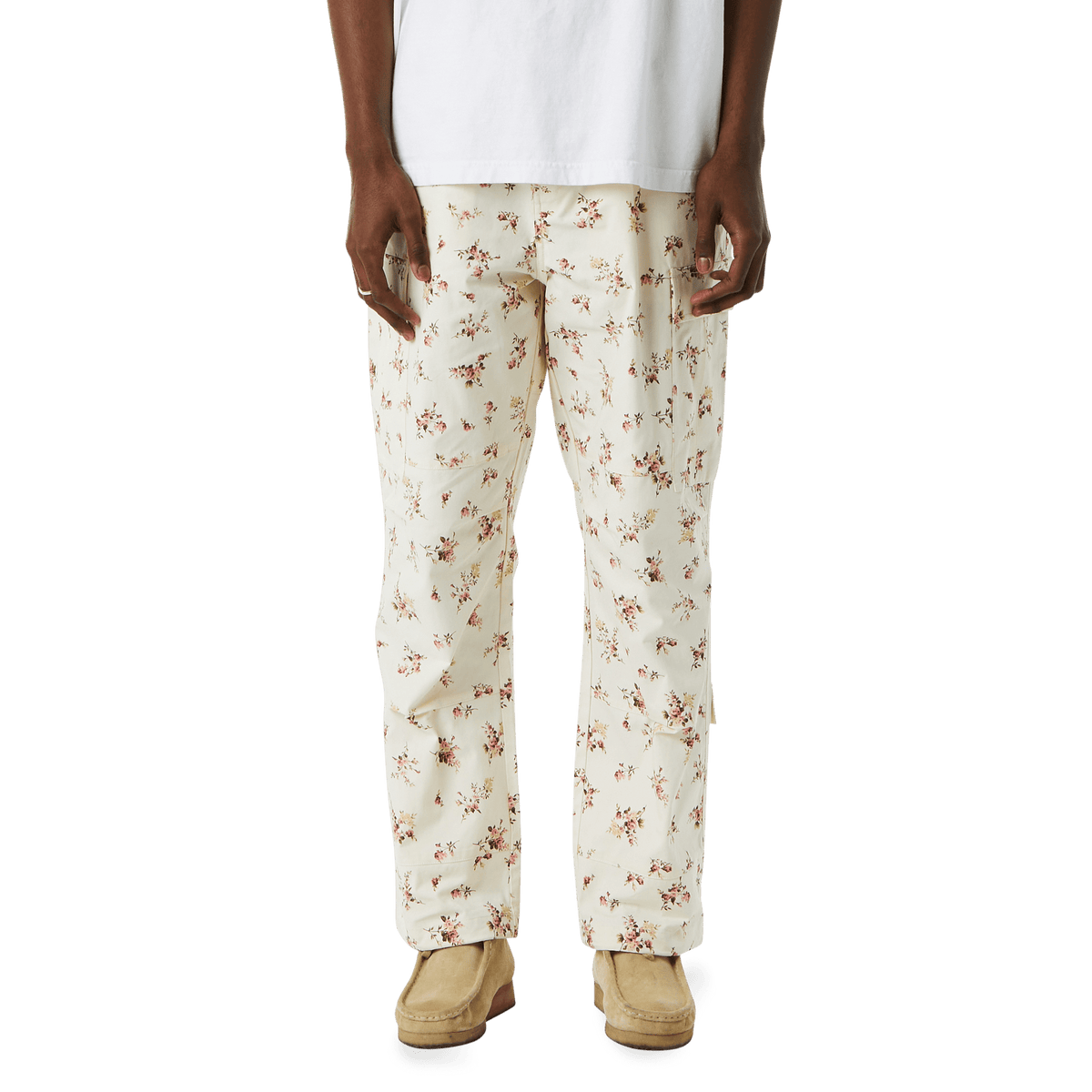 Huf Utility Floral Cargo Pant Ivory Floral