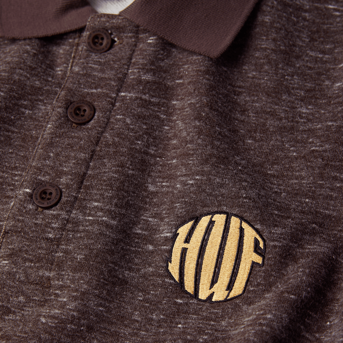 Huf Winston Polo Fleece Coffee