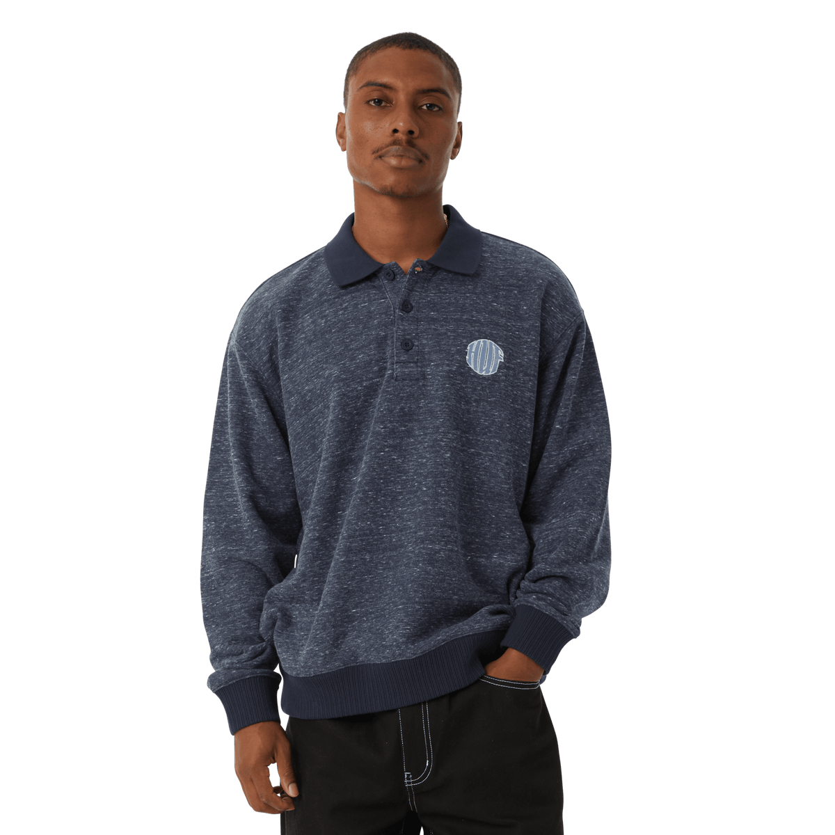 Huf Winston Polo Fleece Navy
