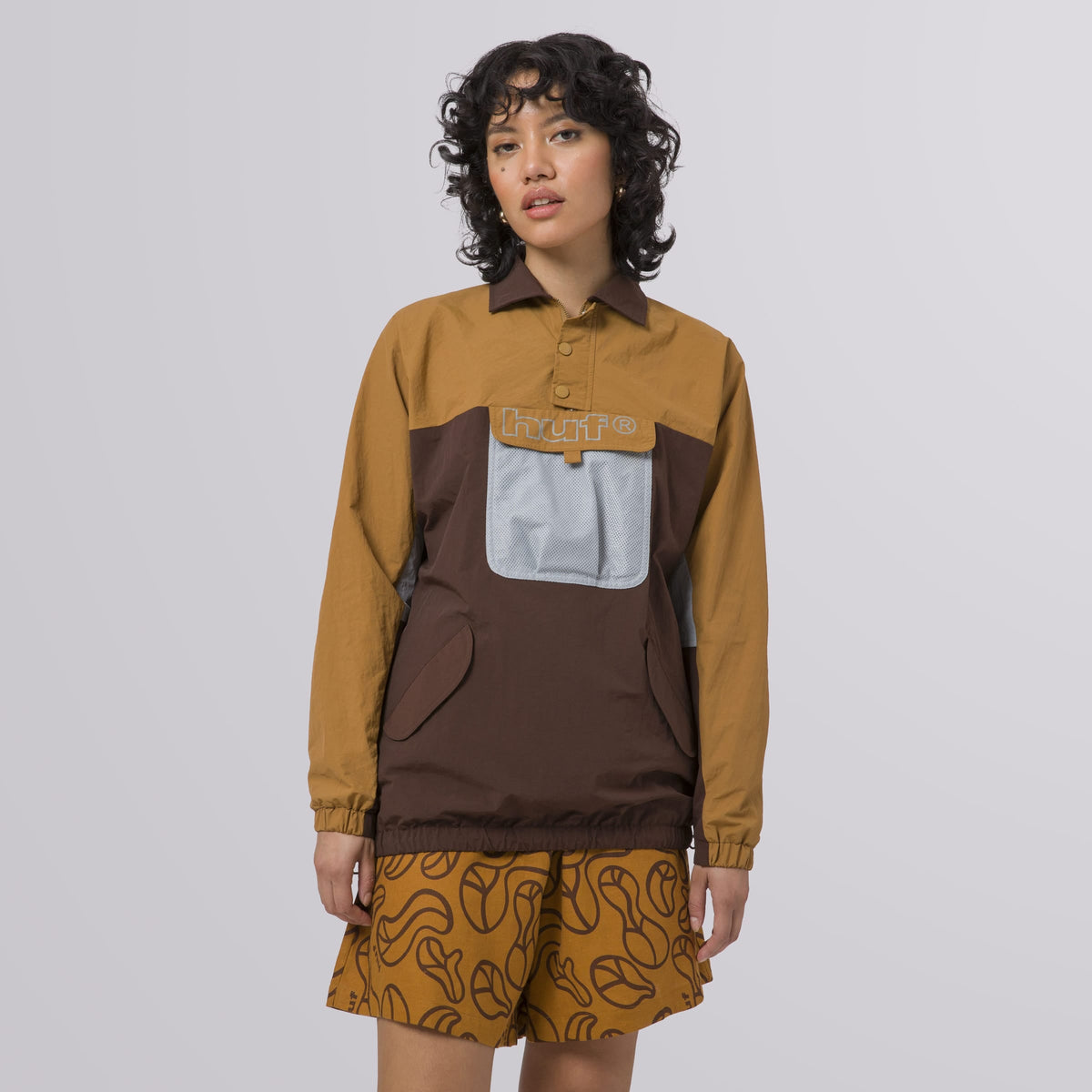 Womens Blocked Windbreaker Jacket Huf HUF WORLDWIDE UK
