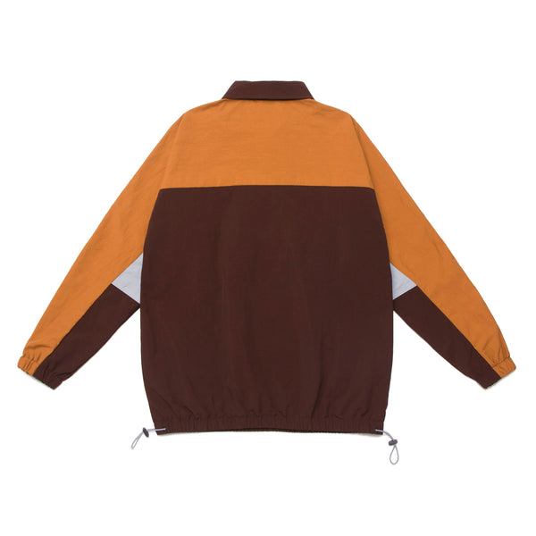 HUF Womens Blocked Windbreaker Jacket Burnt Orange