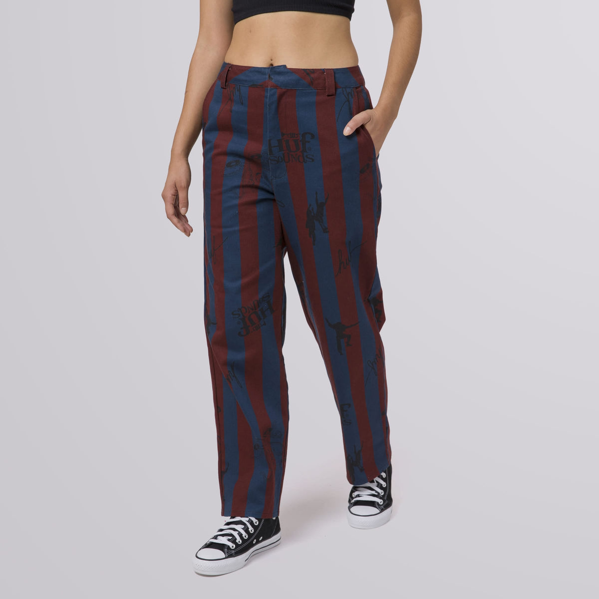 HUF Womens Printed Skate Pant Plum