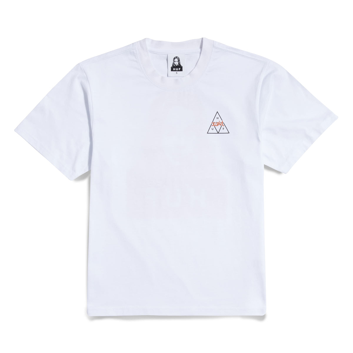 【即日完売】HUF × Xgirl Tシャツ　白　送料込‼️最安値‼️ X-GIRL X-girl（エックスガール）の「X-girl × HUF S/S RELAX TEE（T