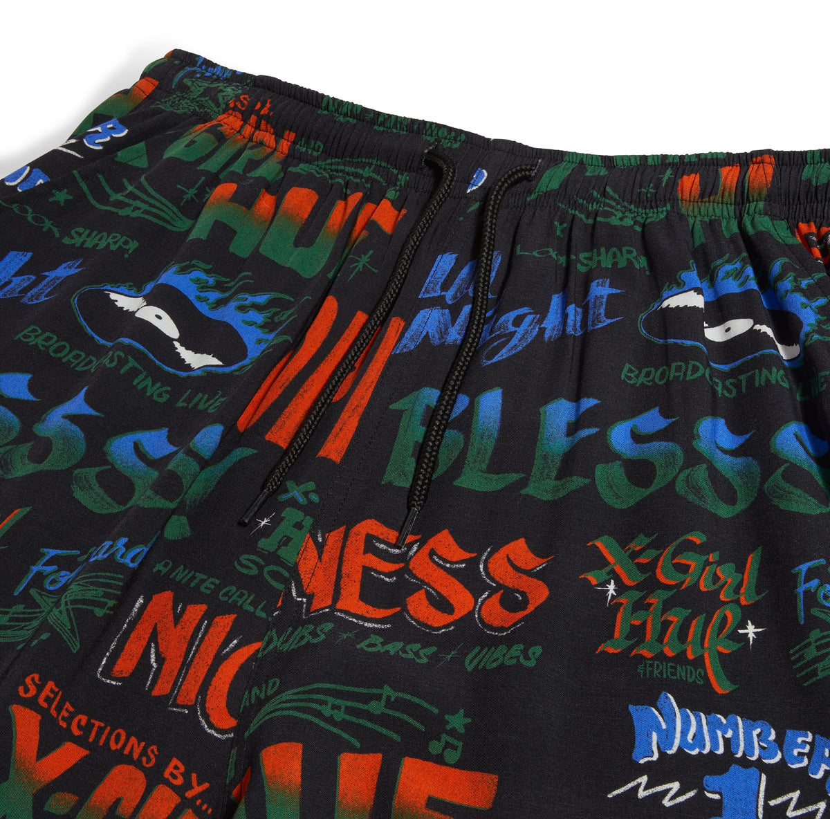 Huf X-Girl x Huf Sound Resort Short Black