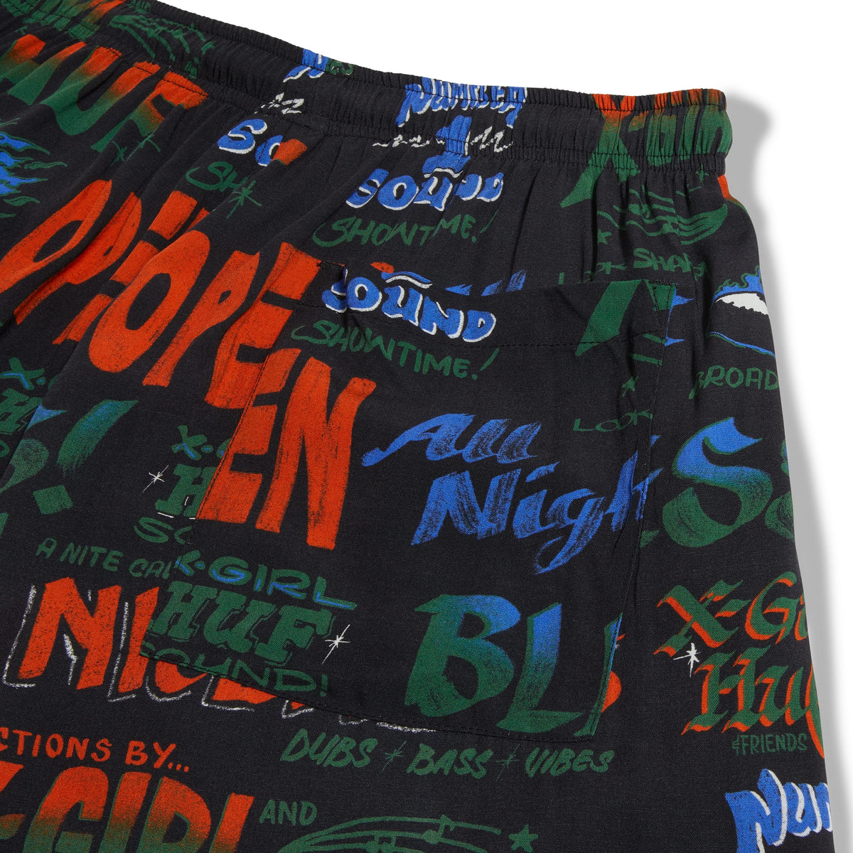 Huf X-Girl x Huf Sound Resort Short Black